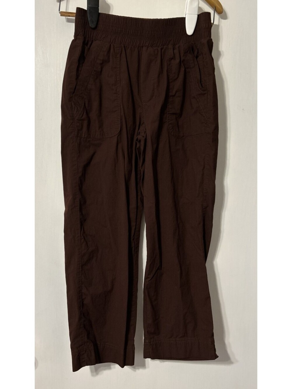 Democracy Women's Brown Elastic Waistband Pants size S